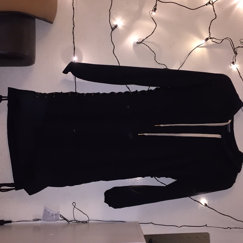 ⭐️SOLD⭐️Sweater dress with hoodie and cut outs - Picture 2 of 5